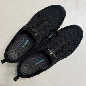 Skechers Womens Breathe Easy Fortune Knit 23028 Black Shoes Sneakers Sz 9.5